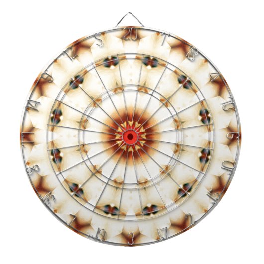 Soft Dreamweaver Cream Floral Pattern Dartbord (Voorkant)