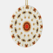 Soft Dreamweaver Cream Floral Pattern Keramisch Ornament (Rechts)