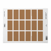 Soft Dusty Roos Roze Achtergrond – Huwelijk Etiket (Full Sheet)