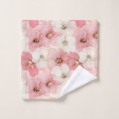 Soft Dusty Rose & Gold Flowers Towel Personalized Bad Handdoek (Wasdoekje)