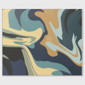 Soft Earthy Swirls in Calm Tones Cadeaupapier (Vlak)