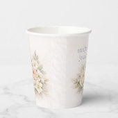 Soft Editorial Botanical Wedding Papieren Bekers (Links)