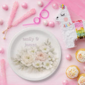 Soft Editorial Botanical Wedding Papieren Bordje (Feest)