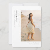 Soft Editorial Grad PhotoPop Graduation Kaart (Achterkant)