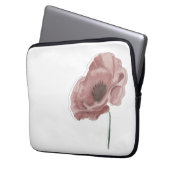 Soft, elegant floral design for a stylish look. laptop sleeve (Voorkant Links)