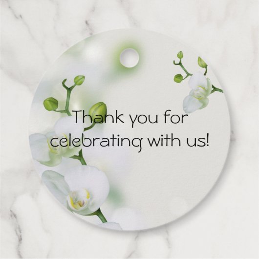 Soft Elegant Orchid Bedankjes Labels (Achterkant)