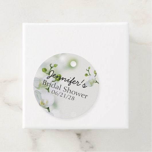 Soft Elegant Orchid Bedankjes Labels (In situ)