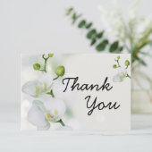 Soft Elegant Orchid Bedankkaart (Staand voorkant)