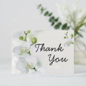 Soft Elegant Orchid Bedankkaart (Staand voorkant)