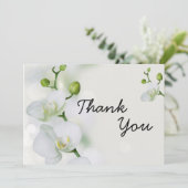 Soft Elegant Orchid Bedankkaart (Staand voorkant)