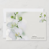 Soft Elegant Orchid Bedankkaart (Achterkant)