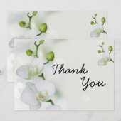 Soft Elegant Orchid Bedankkaart (Voorkant / Achterkant)