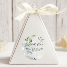 Soft Elegant Orchid Classic Round Sticker