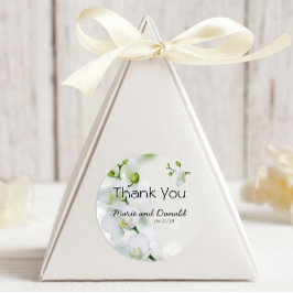 Soft Elegant Orchid Classic Round Sticker