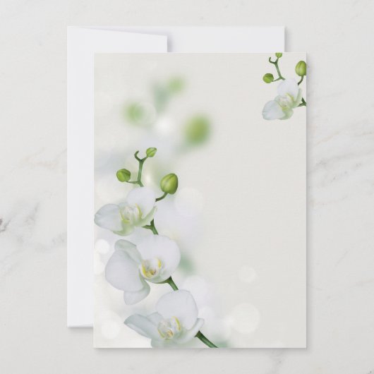 Soft Elegant Orchid Engagement Party - Uitnodiging (Achterkant)