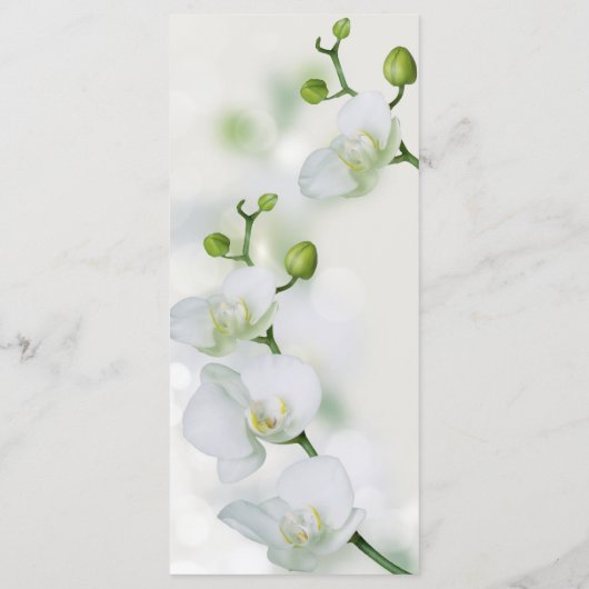 Soft Elegant Orchid Menu (Achterkant)