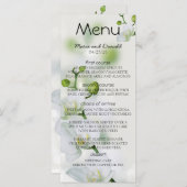 Soft Elegant Orchid Menu (Voorkant / Achterkant)
