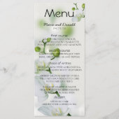 Soft Elegant Orchid Menu (Voorkant)