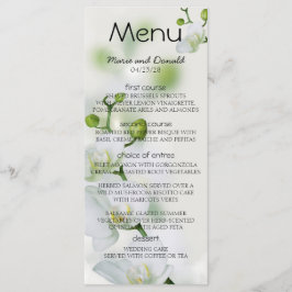 Soft Elegant Orchid Menu