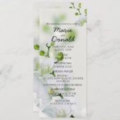 Soft Elegant Orchid Programmakaart (Voorkant / Achterkant)