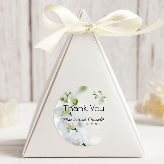 Soft Elegant Orchid Ronde Sticker