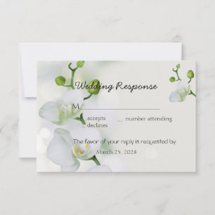 Soft Elegant Orchid RSVP Kaartje