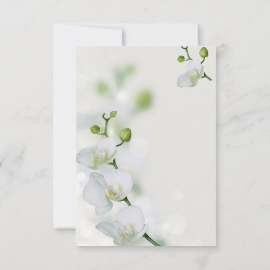 Soft Elegant Orchid RSVP Kaartje (Achterkant)