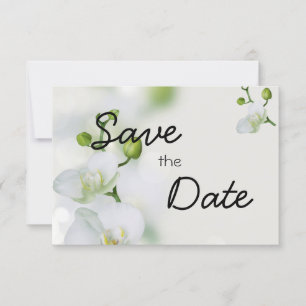 Soft Elegant Orchid Save The Date
