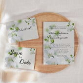 Soft Elegant Orchid Wedding Kaart