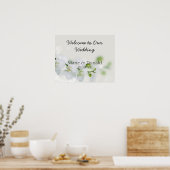 Soft Elegant Orchid Wedding Poster (Keuken)