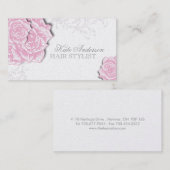 SOFT ELEGANT ROOS VISITEKAARTJES (Voorkant / Achterkant)