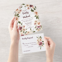 Soft Elegant Rozen Burgundy Cream Lijst