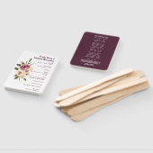 Soft Elegant Rozen Burgundy Cream Lijst Program Handwaaier (Niet-gemonteerd)