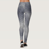 Soft Elevation Lines – Grey Scale Leggings (Achterkant)