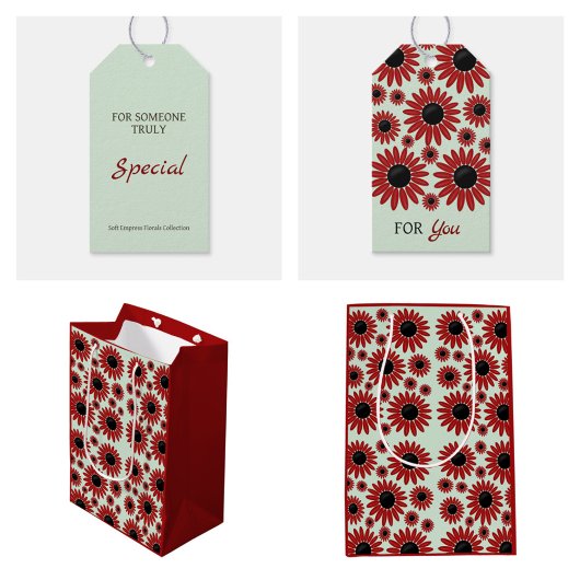 Soft Empress Florals Velvet Cadeaulabel