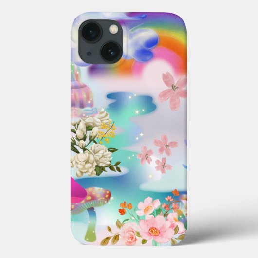 Soft Esthetische iPhone 13 Hoesje – Magic Realm (Achterkant)