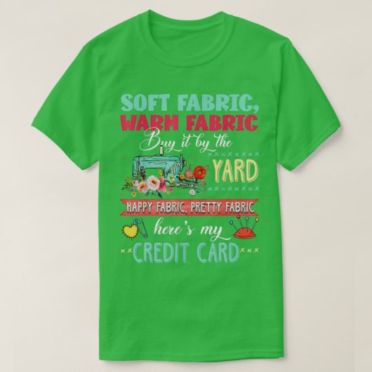 Soft fabric warm fabric buy it by the yard quiltin t-shirt (Design voorkant)