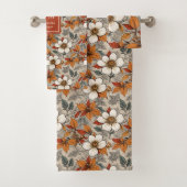 Soft Fall Garden Sage Green Personalized Bath Towe Bad Handdoek (Insitu)