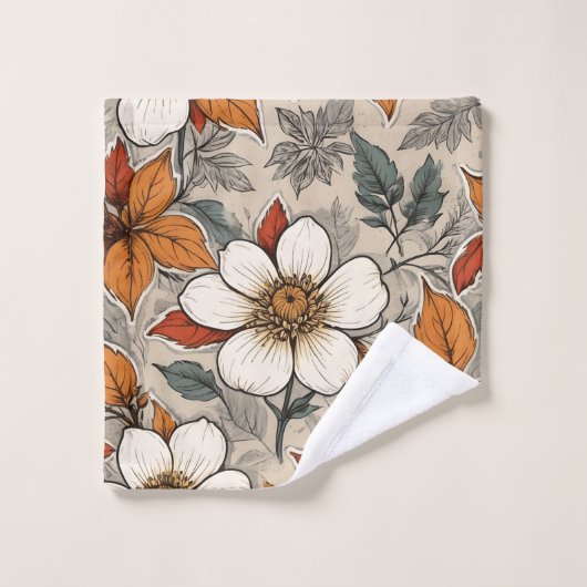 Soft Fall Garden Sage Green Personalized Bath Towe Bad Handdoek (Wasdoekje)