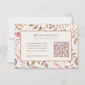 Soft Fall Leaves Bruiloft RSVP Kaart (Voorkant)
