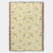 Soft Fall Vibe" Verstrooide Blad Deken (Voorkant Verticaal)