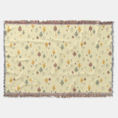 Soft Fall Vibe" Verstrooide Blad Deken (Voorkant)