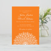 Soft Feather Dry Pampas Grass Mandala Wedding Kaart (Staand voorkant)