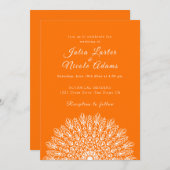 Soft Feather Dry Pampas Grass Mandala Wedding Kaart (Voorkant / Achterkant)