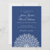 Soft Feather Dry Pampas Grass Mandala Wedding Kaart (Voorkant)
