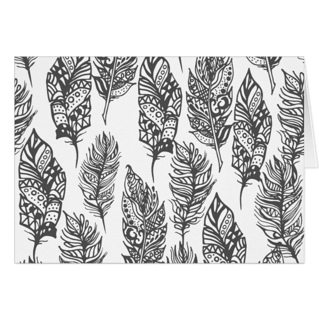 Soft Feathers Doodle (Voorkant Horizontaal)