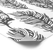 Soft Feathers Doodle 2 Poster (Hoek)