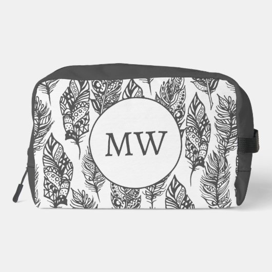 Soft Feathers Doodle 2 Toilettasje (Achterkant)