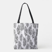 Soft Feathers Doodle 2 Tote Bag (Achterkant)