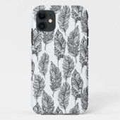 Soft Feathers Doodle Case-Mate iPhone Case (Achterkant)